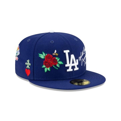 Sapca New Era Los Angeles Dodgers MLB Icon 59FIFTY Fitted - Albastri